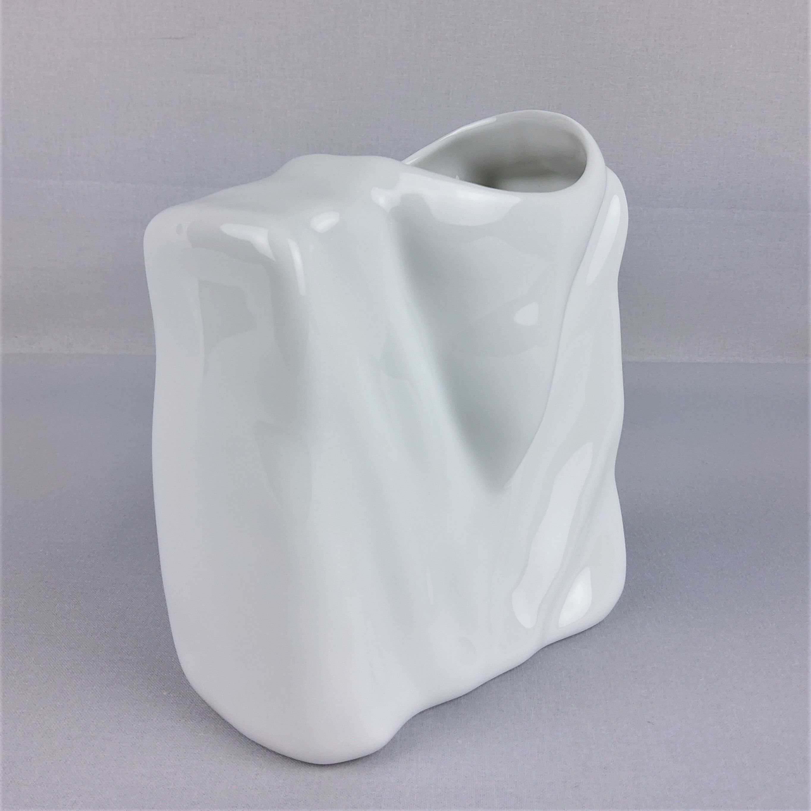 Porcelain white vase Eschenbach 1980