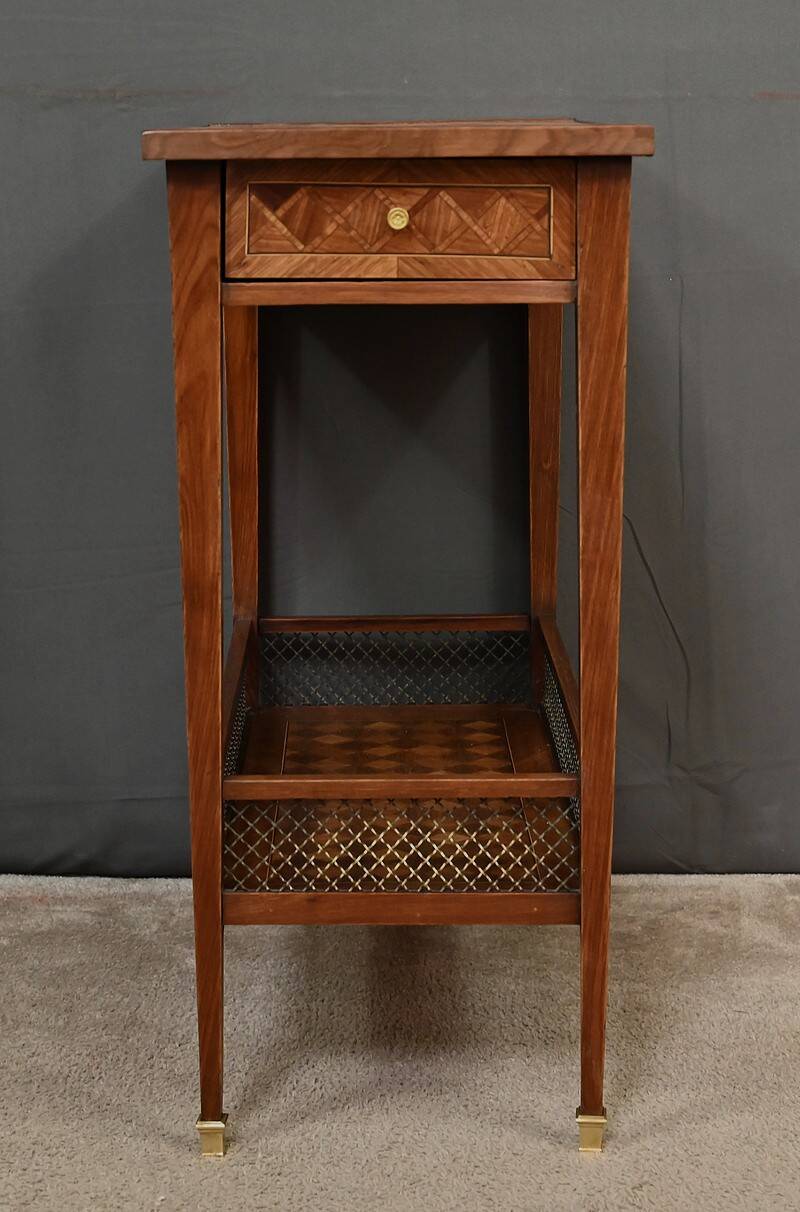 Mahogany marquetry coffee table, Louis XVI style – 1920