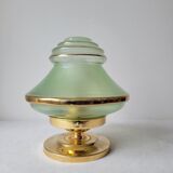 Art Deco lamp in brass and glass