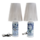 Table lamps by Marian Zawadzki for Tilgmans, Sweden, 1950, signed.
