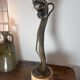 Bronze Art Nouveau lamp