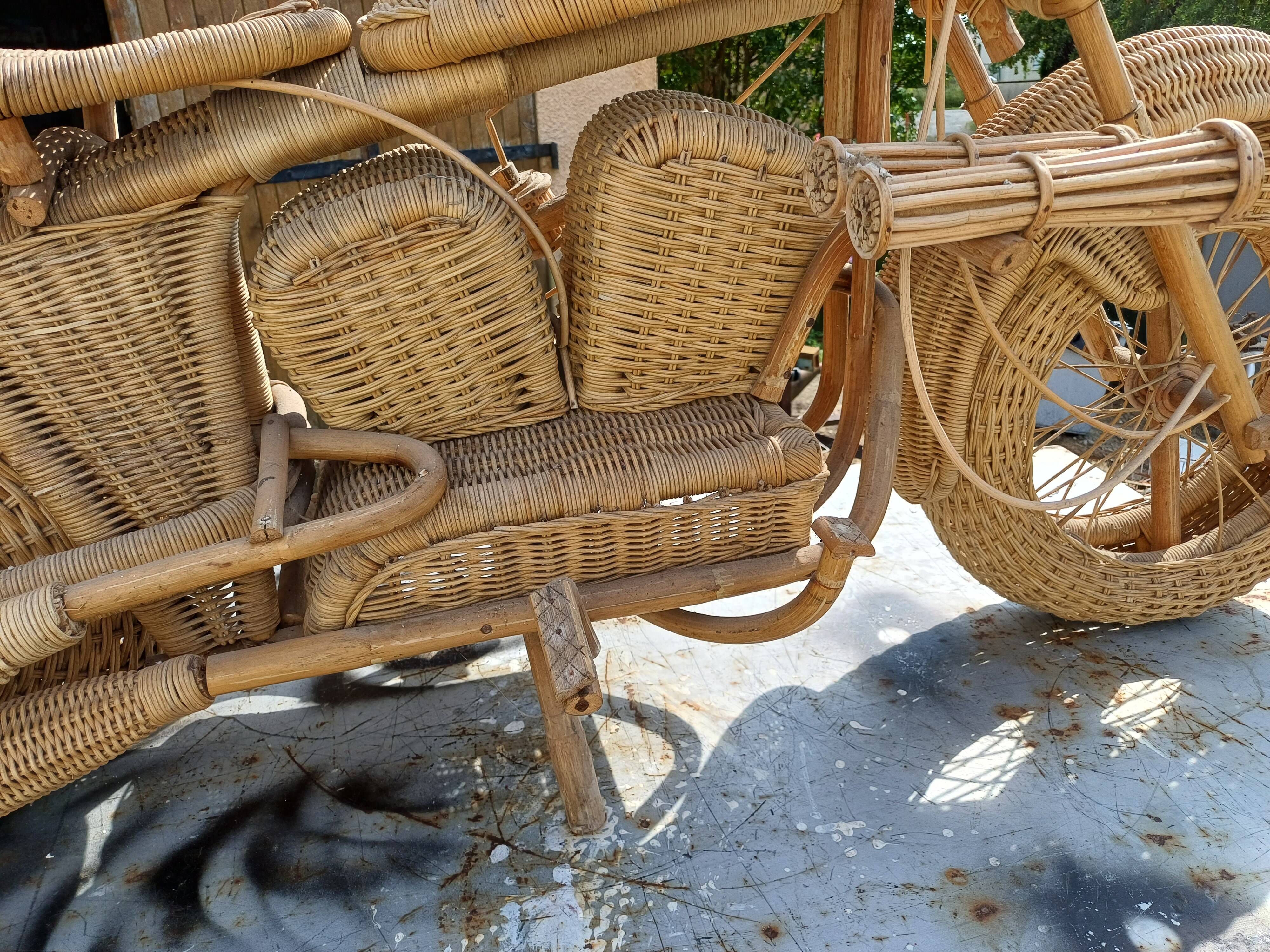 Harley Davidson Wicker Motorcycle by Tom Dixon