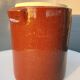 Vintage enamelled stoneware pot