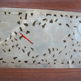 Chinese wooden box decorated with jade plates