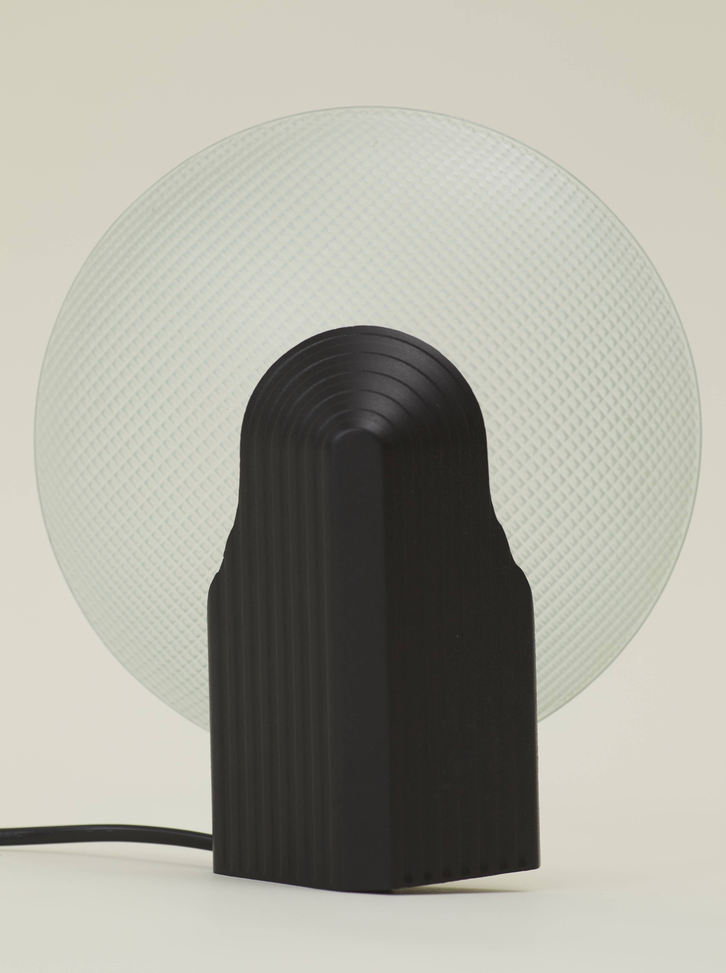 Metal and glass wall lamp LUMI MOD Italia vintage Memphis Circa 1980