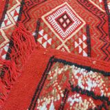 Berber red carpet handmade in pure wool