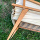 Wooden designer travel cot