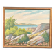 Original Swedish Oil On Canvas – “Coastal Landscape” By R. – Dated 1979 – Vintage & Framed – 50 × 42 Cm (19.7" × 16.5")