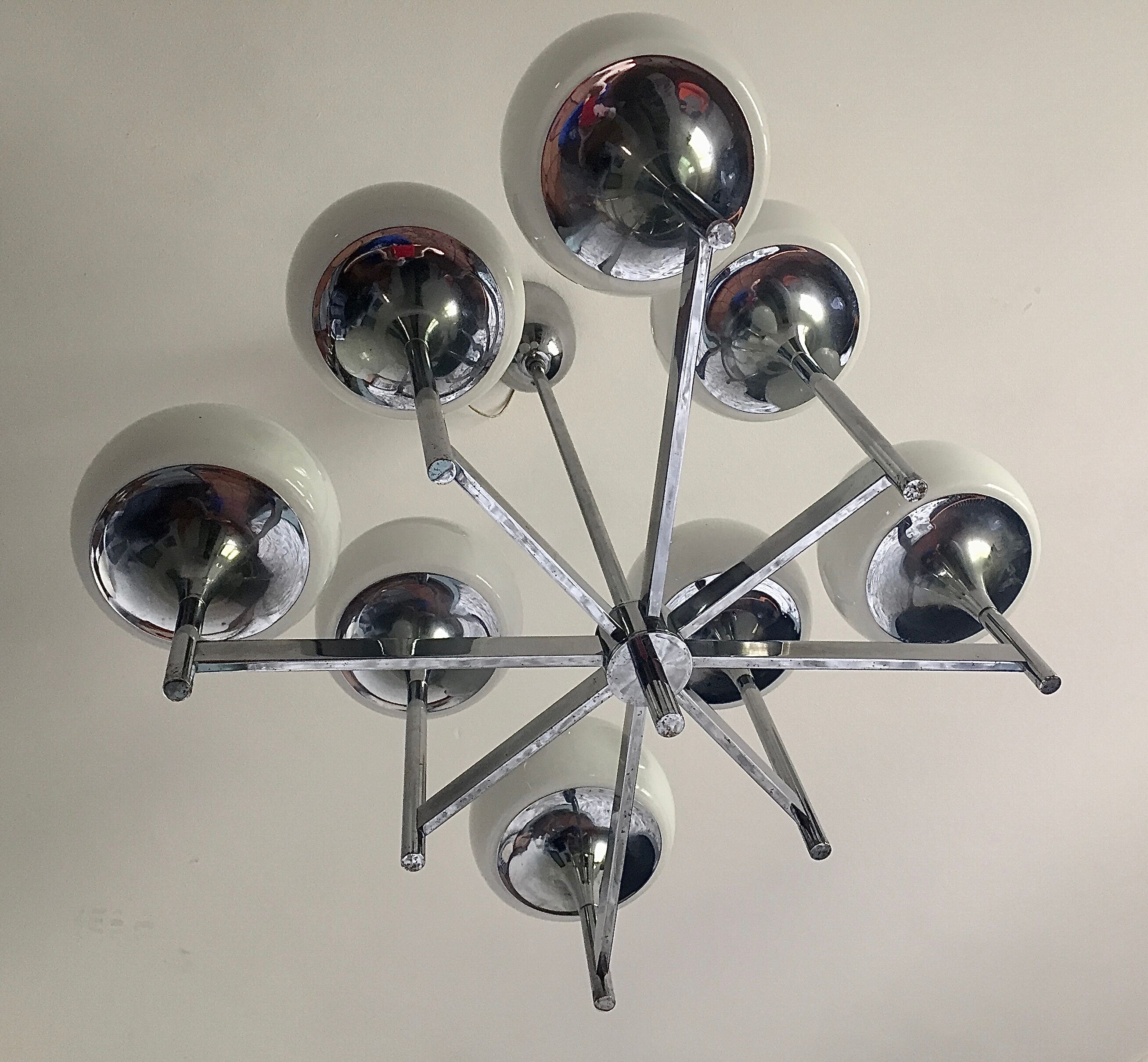 Chandelier 8 fires gaetano sciolari italy 70