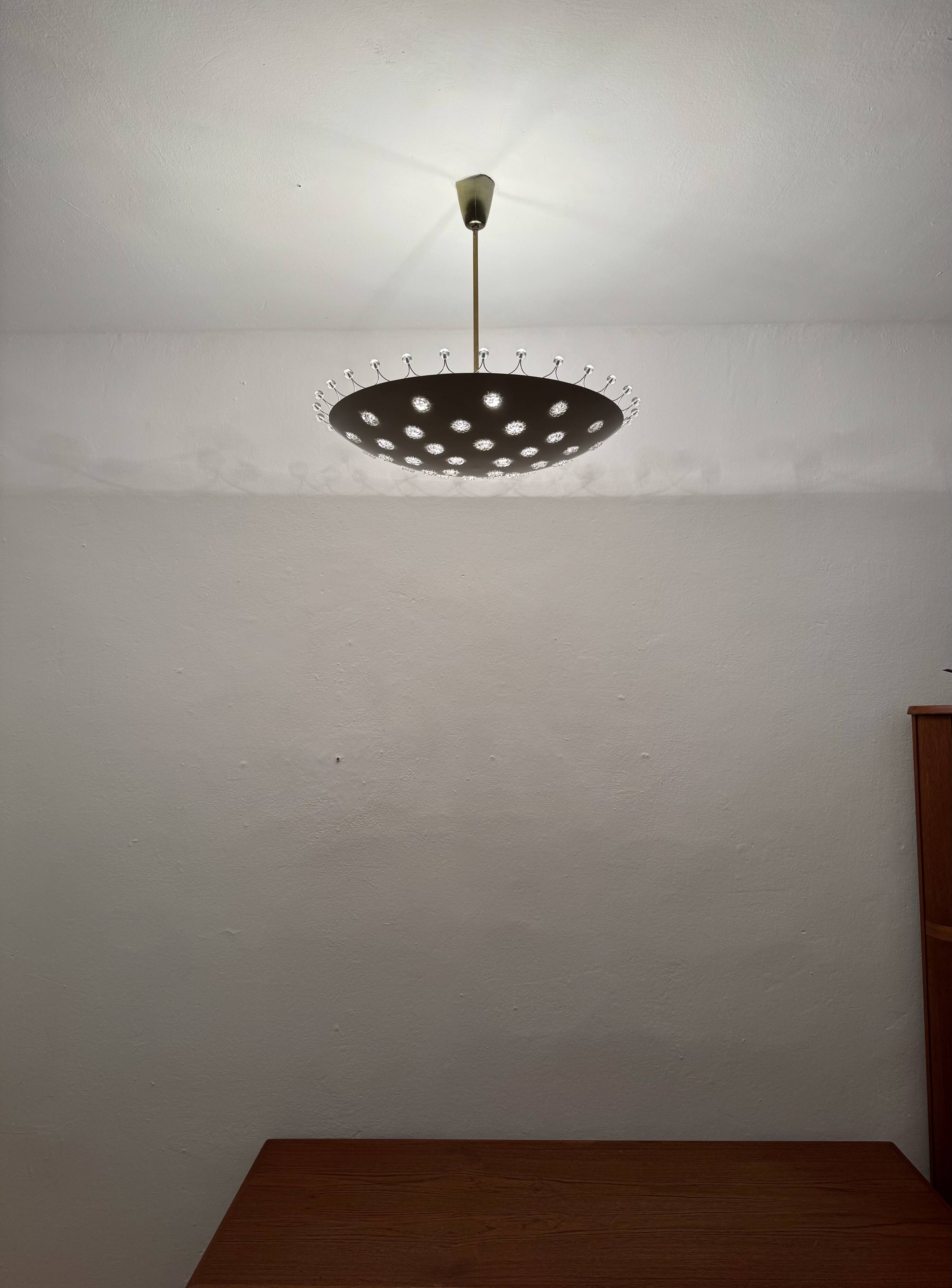 XL Crystal Glass Uplight by Emil Stejnar for Rupert Nikoll