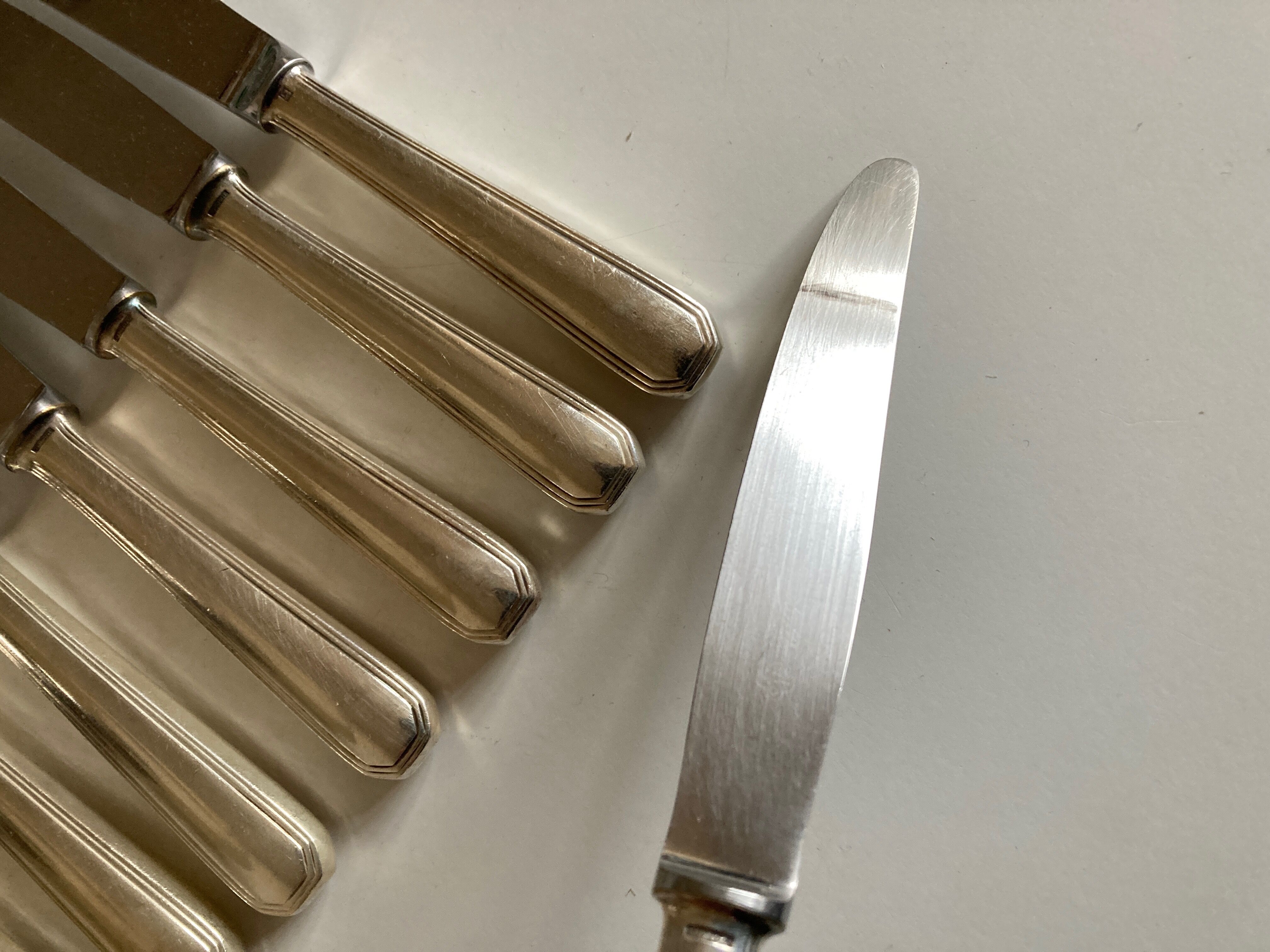 Set of 12 Christofle America knives