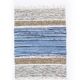 Tapis scandinave en chiffon tissé à la main. 96/103 x 72 cm (38/41 x 28 po).
