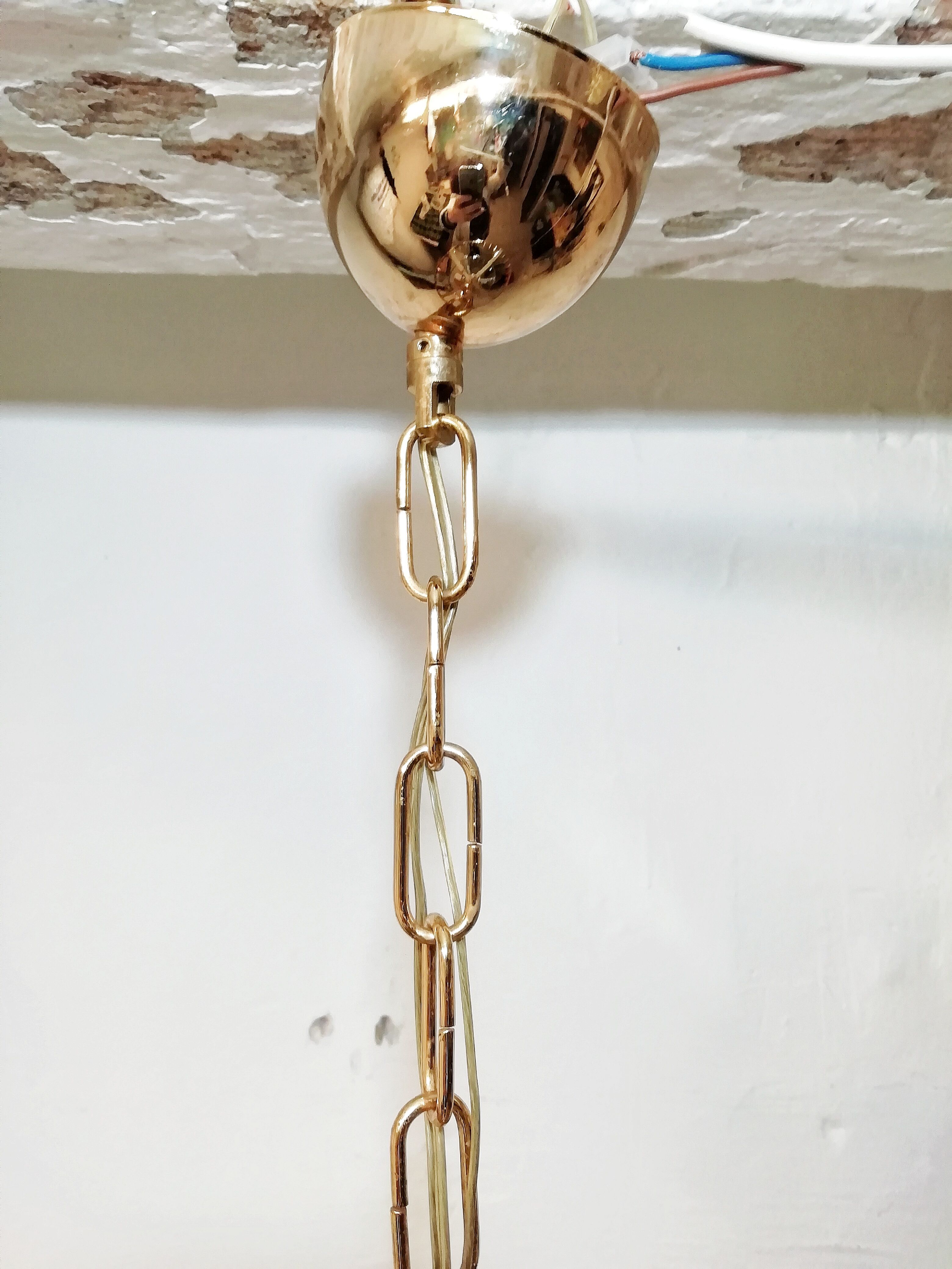 Paolo Venini Murano glass ceiling lamp