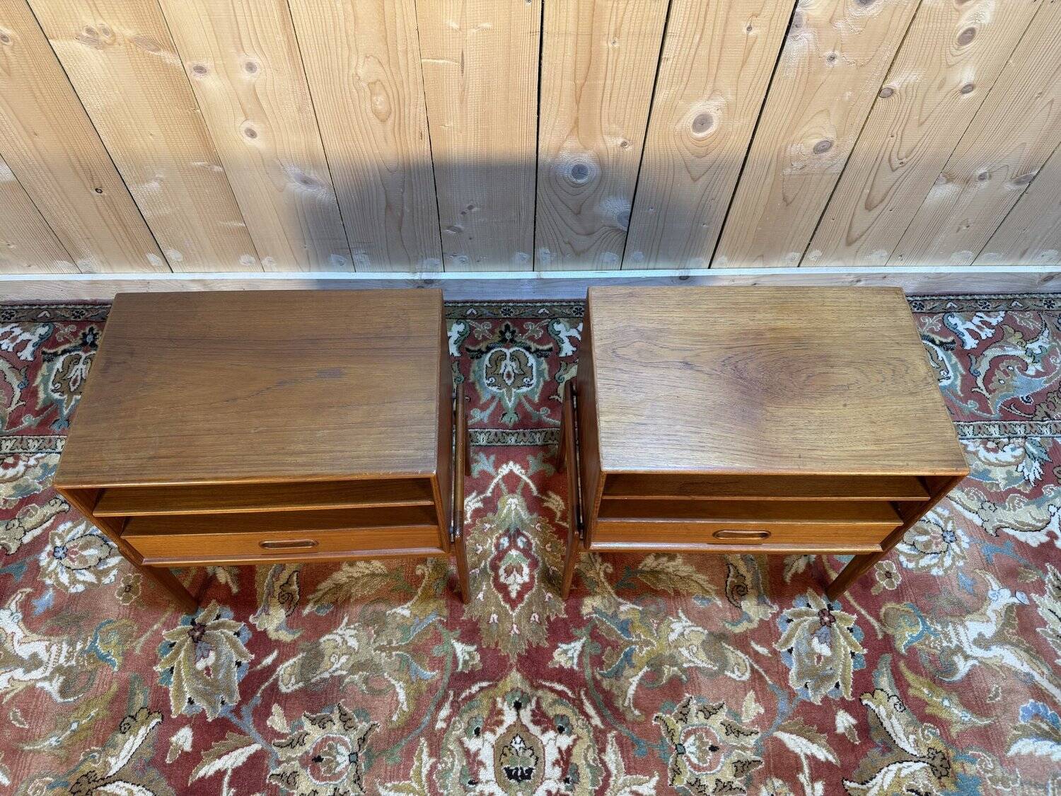 Pair of scandinavian bedside tables by vamo sonderborg