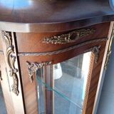 Louis XV style shelf display case from mid-20th century