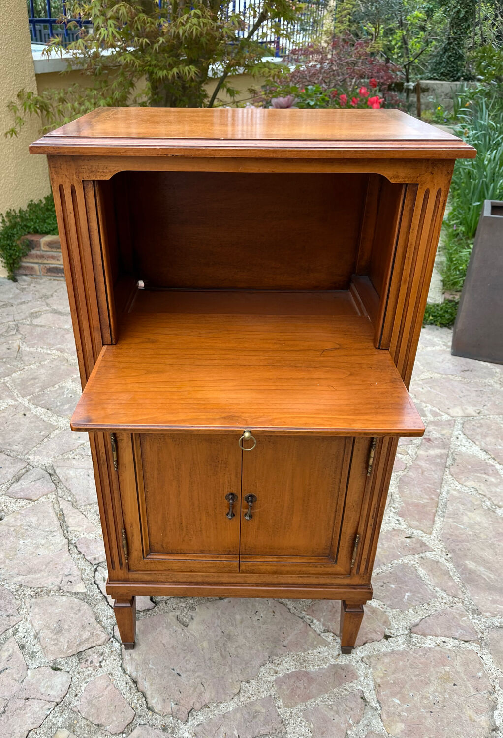 Small antique storage unit