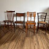 Set of 4 mismatched chairs