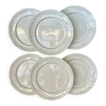 Set of 6 flat plates "Manoir" Villeroy and Boch