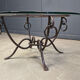 Table basse en fer forgé par René Drouet, années 1940.