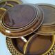 Ensemble de 4 assiettes compartimentées Digoin Sarreguemines
