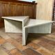 Travertine coffee table