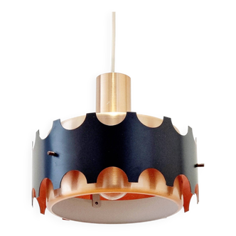 Mid Century Ceiling Light from VEB Metalldrücker Halle, Germany, 1960s