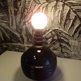 Black opaline ball lamp 1930