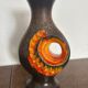 Ceramic vase Fat Lava Orange by Walter Gerhards 1960