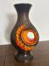 Ceramic vase Fat Lava Orange by Walter Gerhards 1960