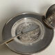 Vintage silver-plated bell-shaped butter dish