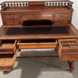 19th century walnut stepped desk