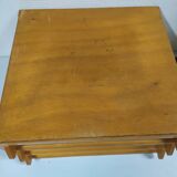 Old haberdashery cabinet drawer display Gutermann wood sewing