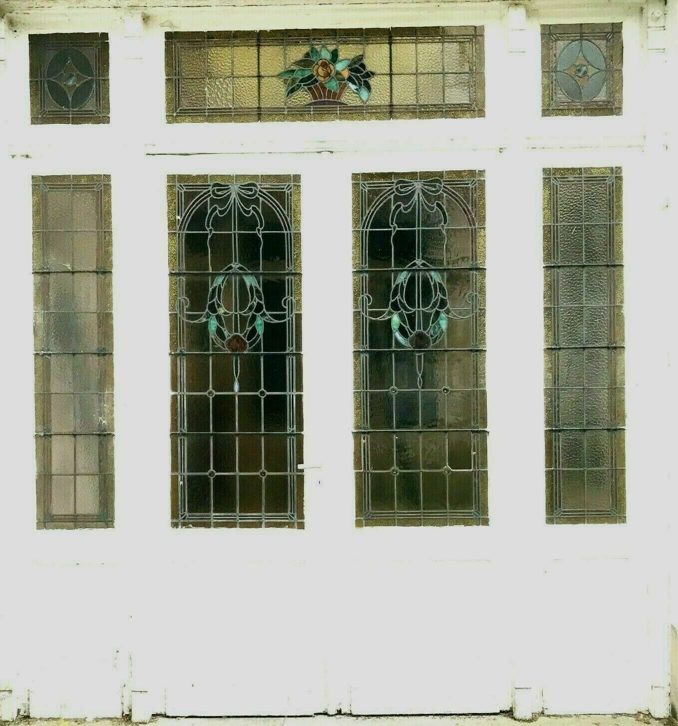 Separation door with an Art Deco window imposter 1900