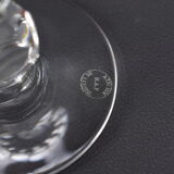 Service of 6 wine glasses and crystal carafe crystal workshop