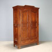 Antique cherry wood wardrobe with drawers, Italy, 19th century