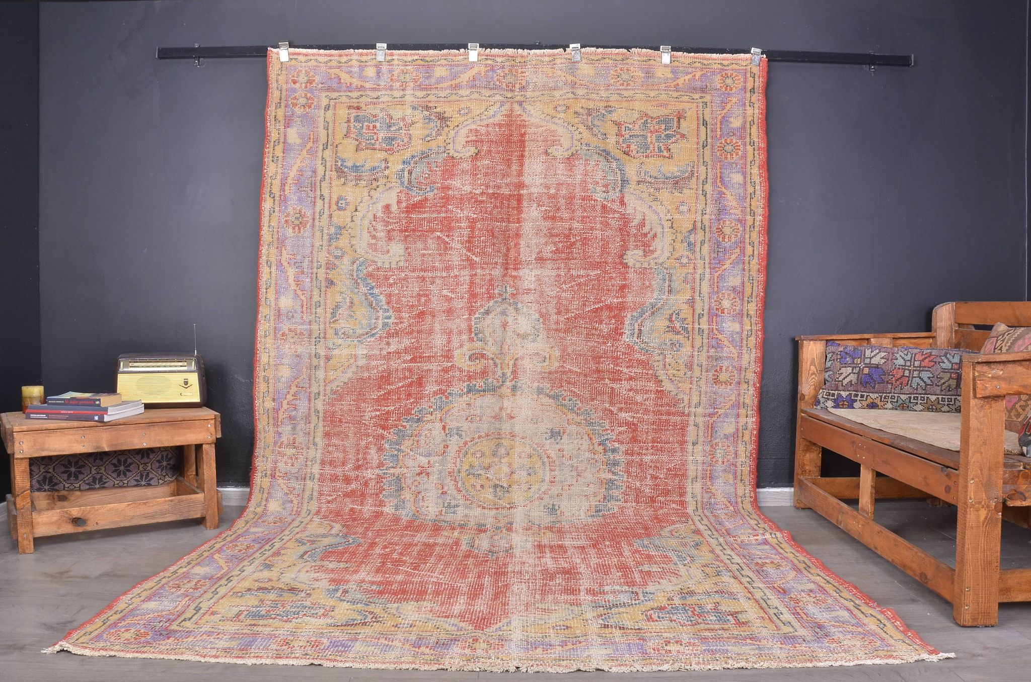 Tapis floral vintage anatolien sku700