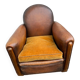 Leather club chair