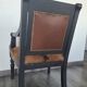 Louis XVI style Jacob armchair in genuine goatskin