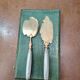 Antique fish service 2 pieces in box – Belle Époque silverware
