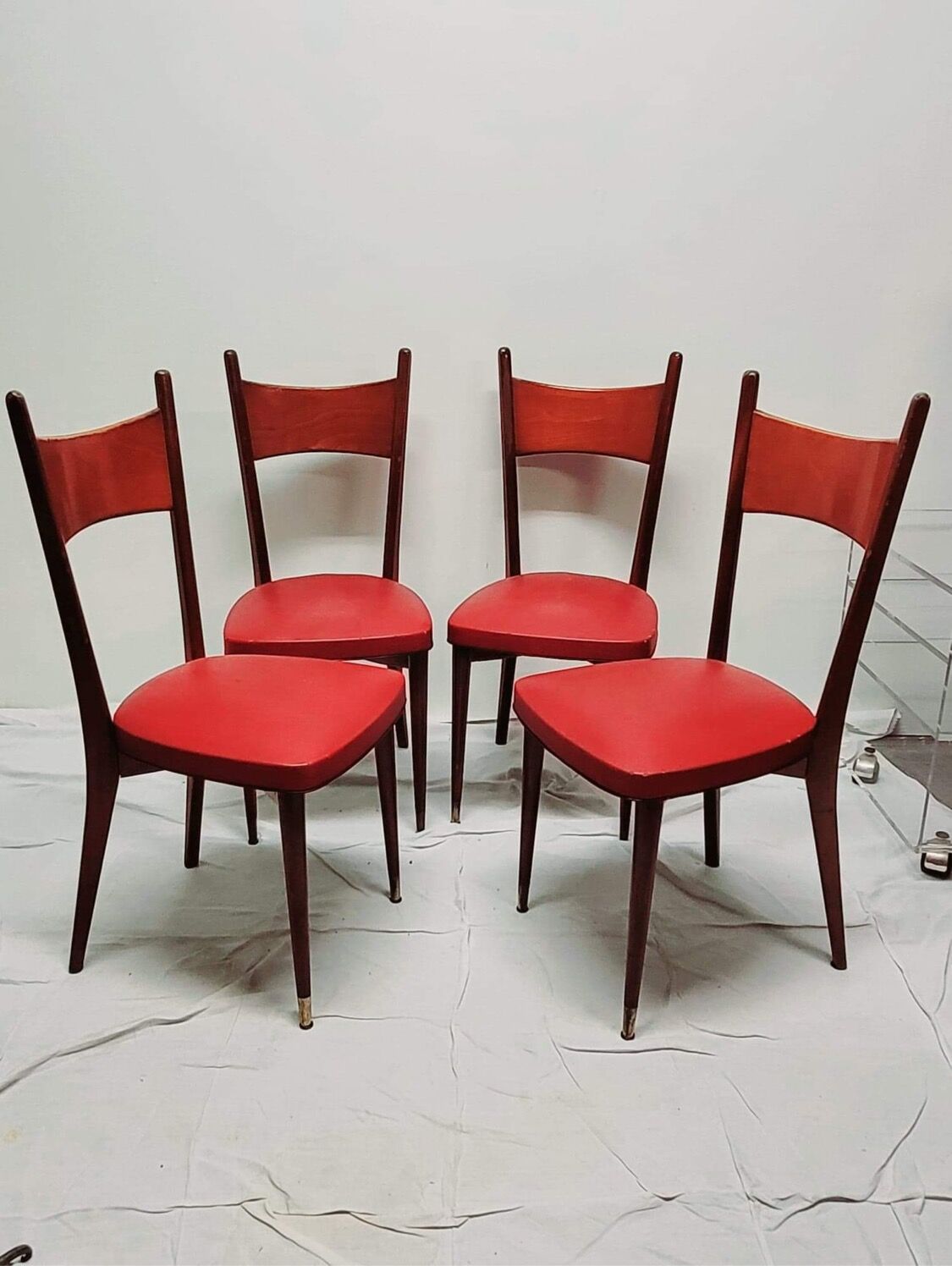 4 scandinavian vintage chairs