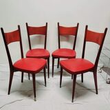 4 scandinavian vintage chairs