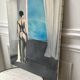 Oil on canvas vintage nude woman