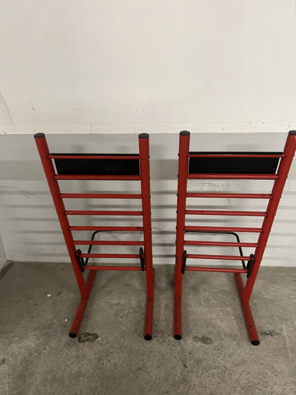 Lot de 2 tabourets modulables Errebi Italy de 1980 vintage