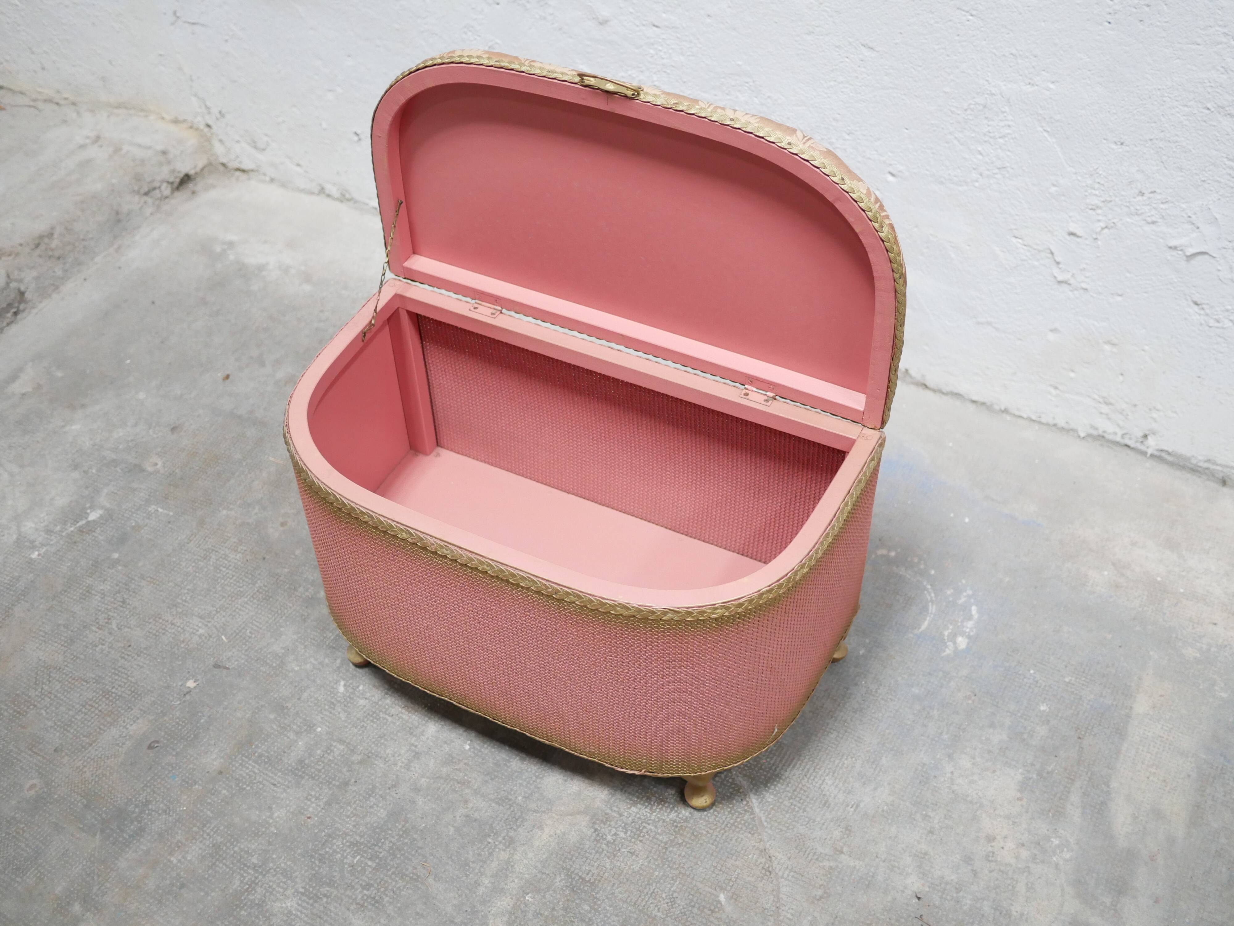 Vintage wooden bench chest