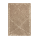 Tapis berbere 150 x 200 cm marron motif ecru