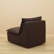 Brown leather armchair, Italian design, 1960s, production: Italy
