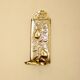 Vintage European brass sconce in pear motif