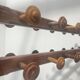 20th century solid fir hotel coat rack