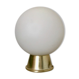 Opal globe table lamp