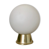 Opal globe table lamp